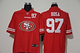 Nike 49ers 97 Nick Bosa Red Team Big Logo Number Vapor Untouchable Limited Jersey,baseball caps,new era cap wholesale,wholesale hats